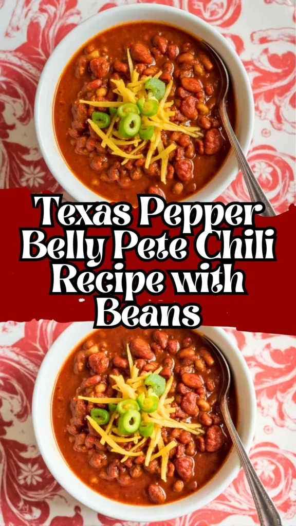 Texas Pepper Belly Pete Chili