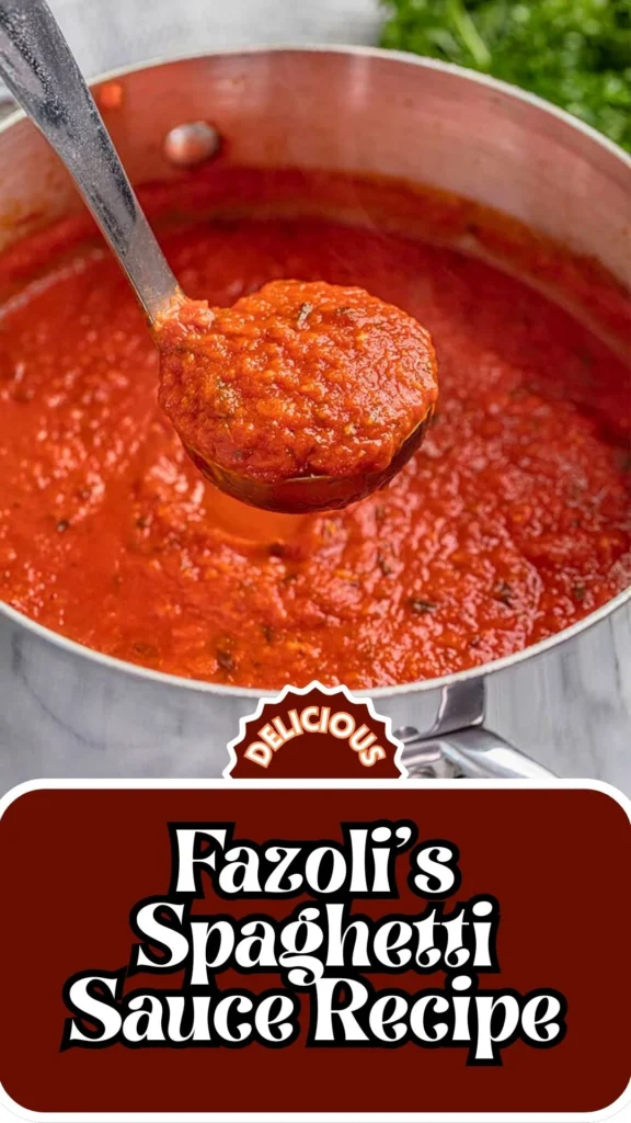 Copycat Fazoli's Spaghetti Sauce Recipe