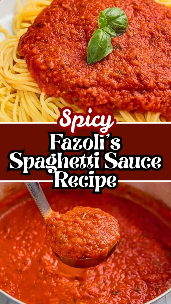 Delicious Fazoli's Spaghetti Sauce