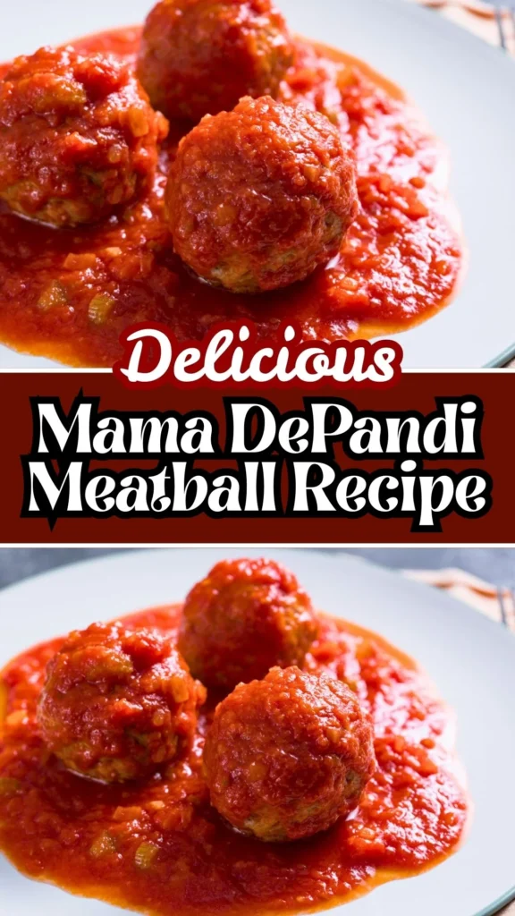 Delicious Mama DePandi Meatballs
