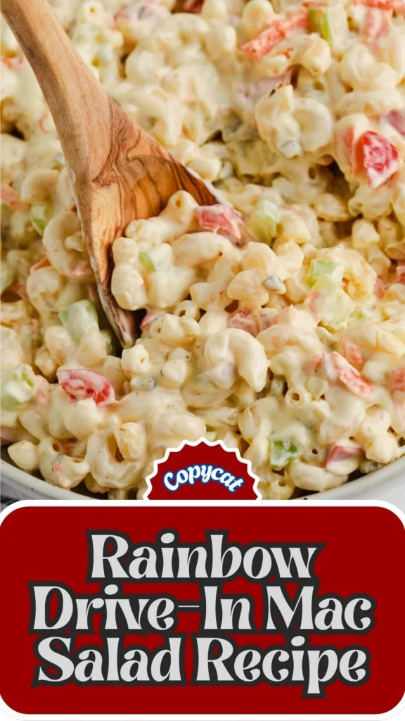 Copycat Rainbow Drive-In Mac Salad Recipe
