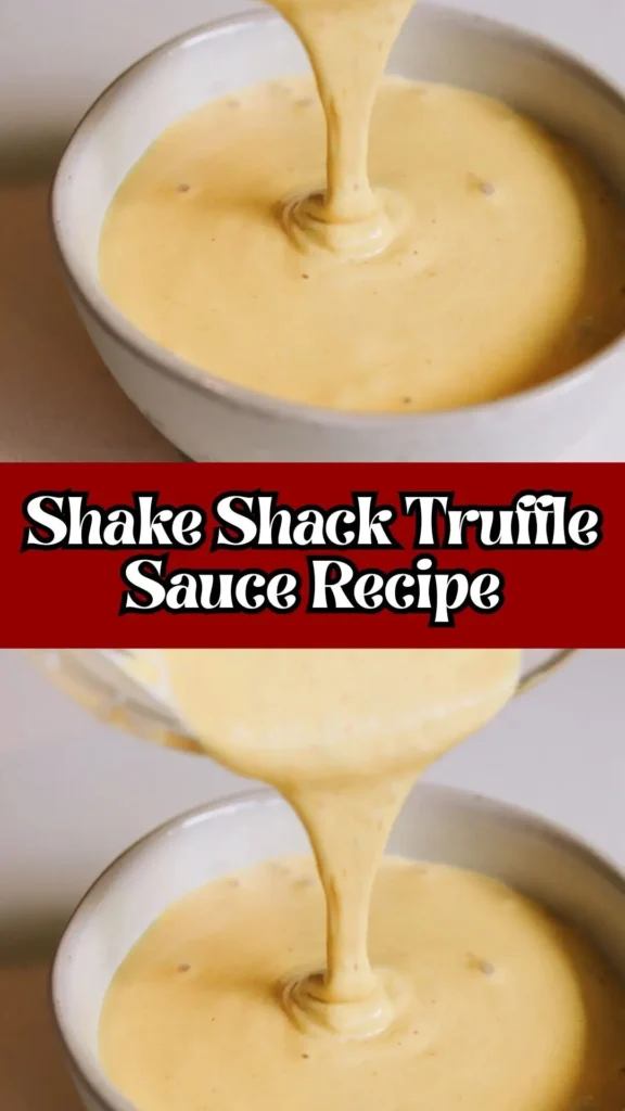 Delicious Shake Shack Truffle Sauce
