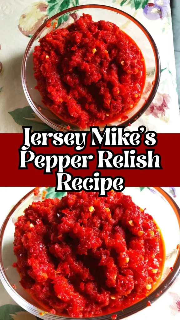 Hot Jersey Mike's Pepper Relish