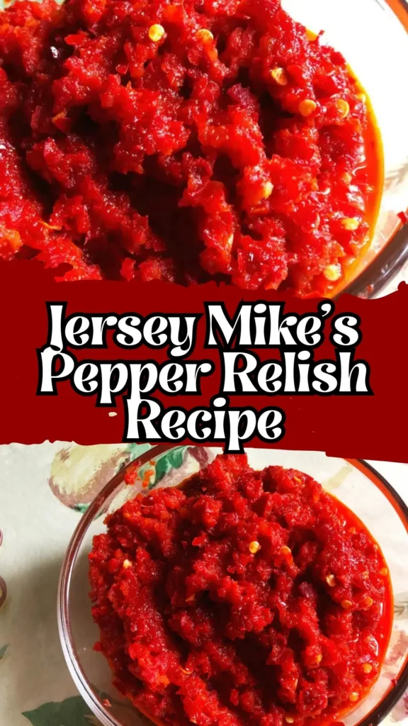 Jersey Mike's Pepper Relish