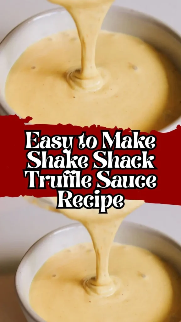 Shake Shack Truffle Sauce