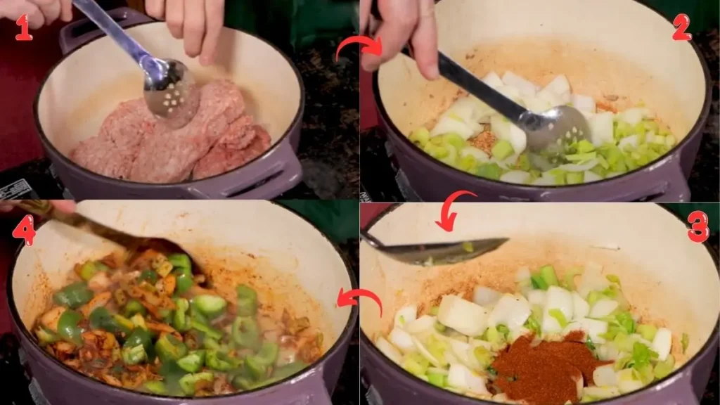 Step by Step Texas Pepper Belly Pete Chili Recipe with Beans