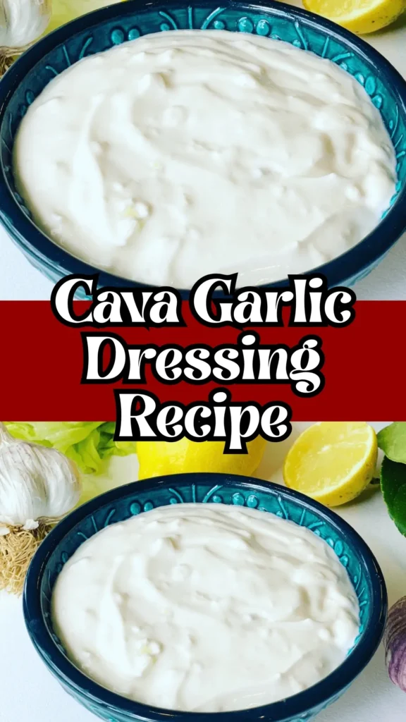 Cava White Garlic Dressing