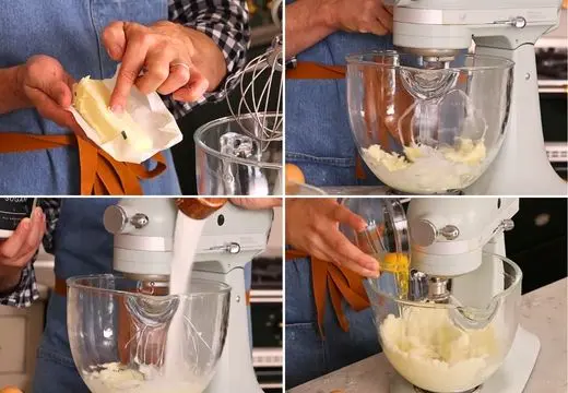 Cream Butter, Add Sugar & Mix In Eggs