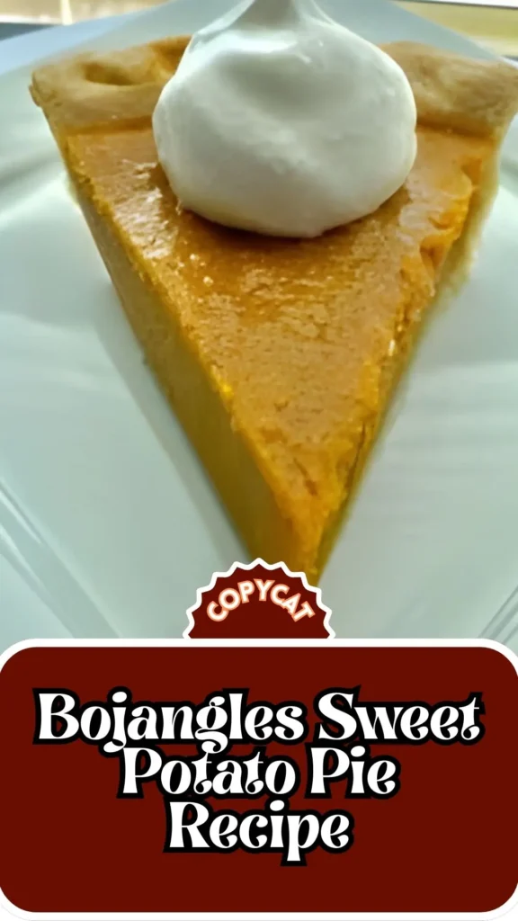 Copycat Bojangles Sweet Potato Pie Recipe
