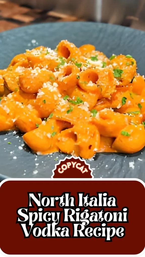 Copycat North Italia Spicy Rigatoni Vodka Recipe