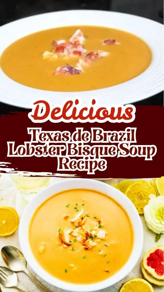 Delicious Texas de Brazil Lobster Bisque Soup