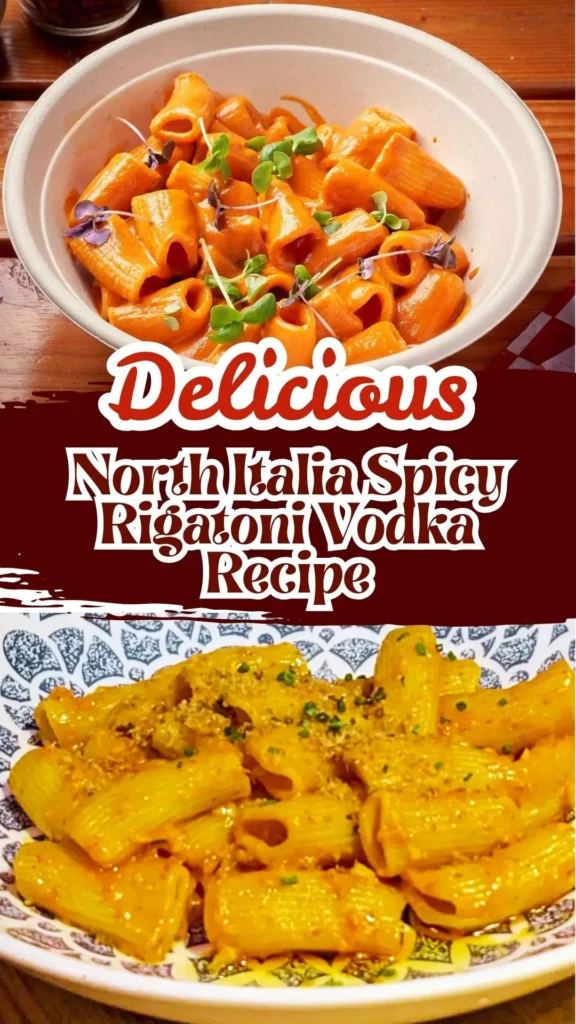 North Italia Spicy Rigatoni Vodka