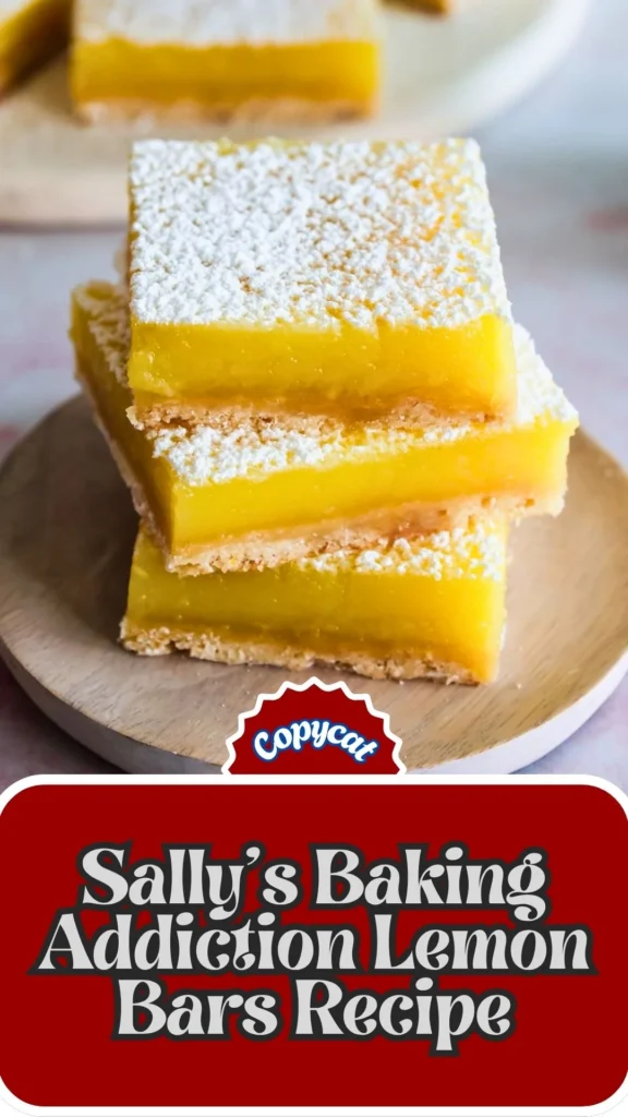 Copycat Sallys Baking Addiction Lemon Bars Recipe