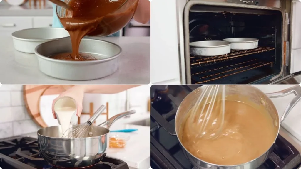 Preparing the Sallys Baking Addiction German Chocolate Cake