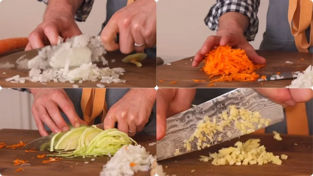 Step by Step Yard House Moo Shu Egg Rolls Recipe
