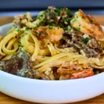 Calabrian Steak and Shrimp Bucatini Recipe