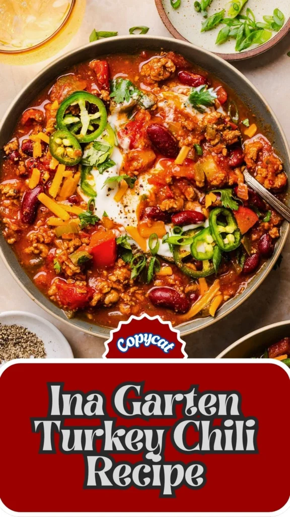 Copycat Ina Garten Turkey Chili Recipe