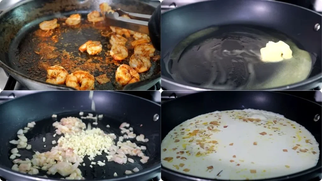 Preparing the Calabrian Steak and Shrimp Bucatini Recipe