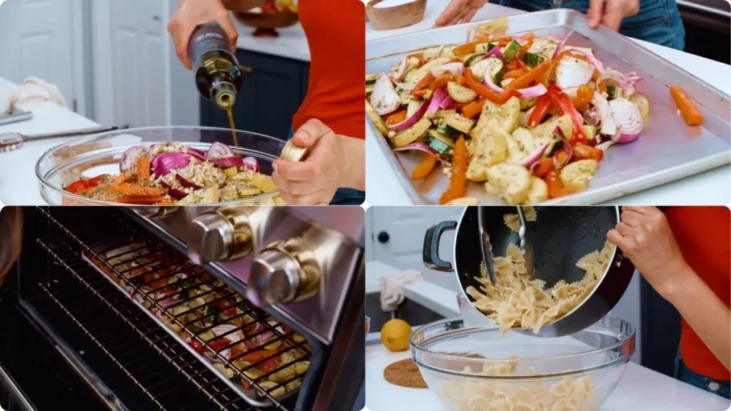 Preparing the Ina Garten Pasta Primavera Recipe